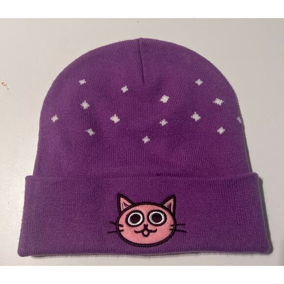Disney Gravity Falls Mabel Cat Sweater Cuff Beanie  women’s purple - Picture 1 of 3